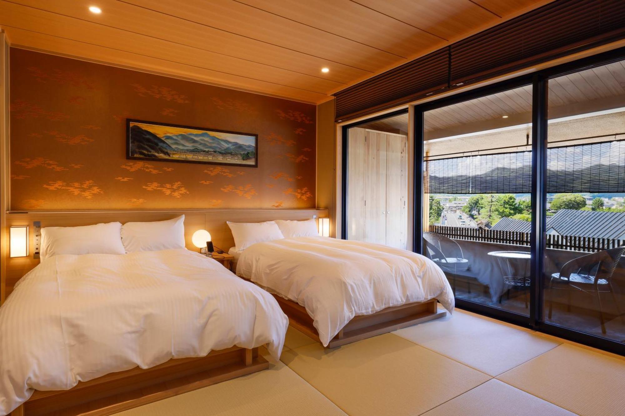 Kyoto Arashiyama Onsen Ryokan Togetsutei 외부 사진